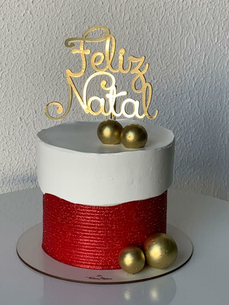 Arquivo de Corte Topo de Bolo Feliz Natal #16713