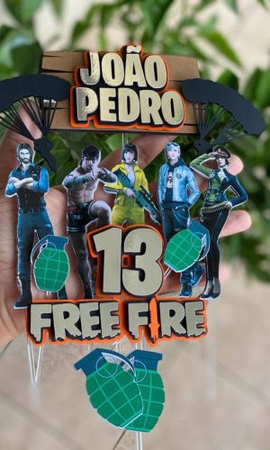 Arquivo de Corte - Topo de Bolo (Free Fire) 1