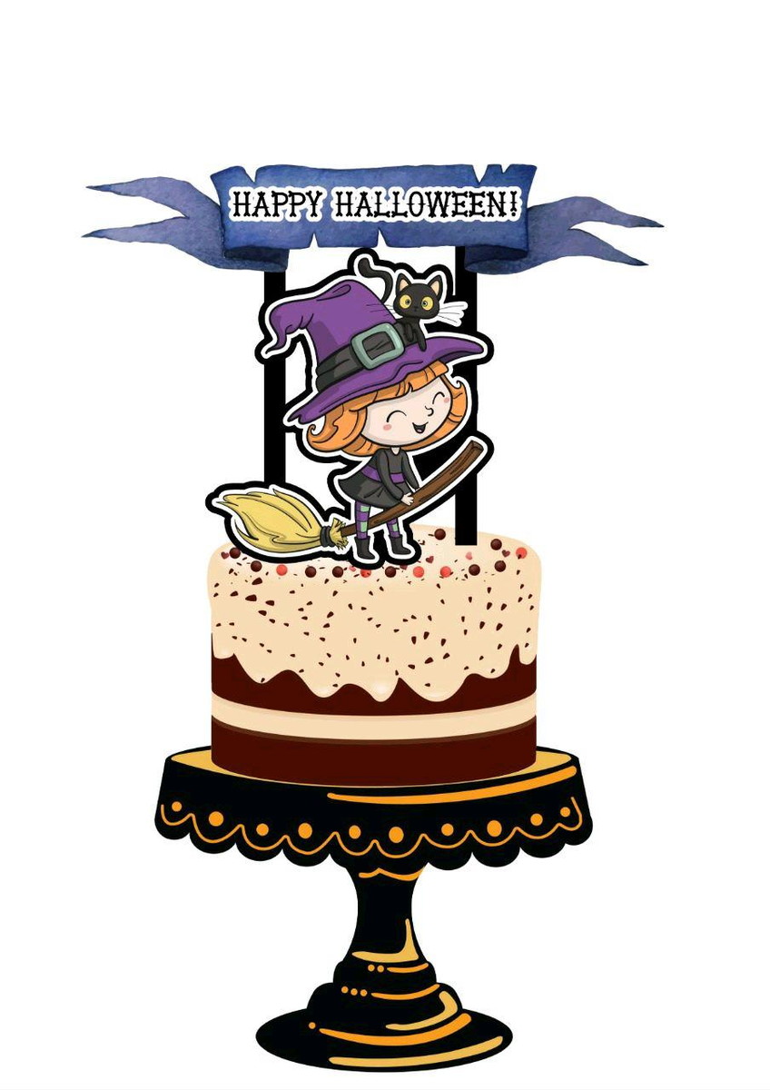 ARQUIVO DE CORTE TOPO DE BOLO HALLOWEEN (#2015) STUDIO.