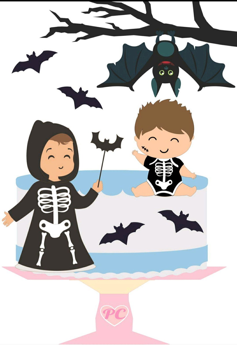 Arquivo de Corte Topo de Bolo Halloween (#2035) Studio.
