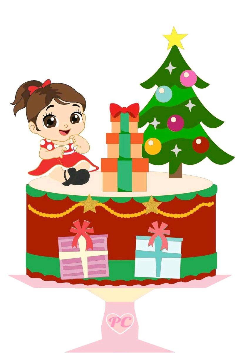 Arquivo de Corte Topo de Bolo Natal (#1606) Studio.