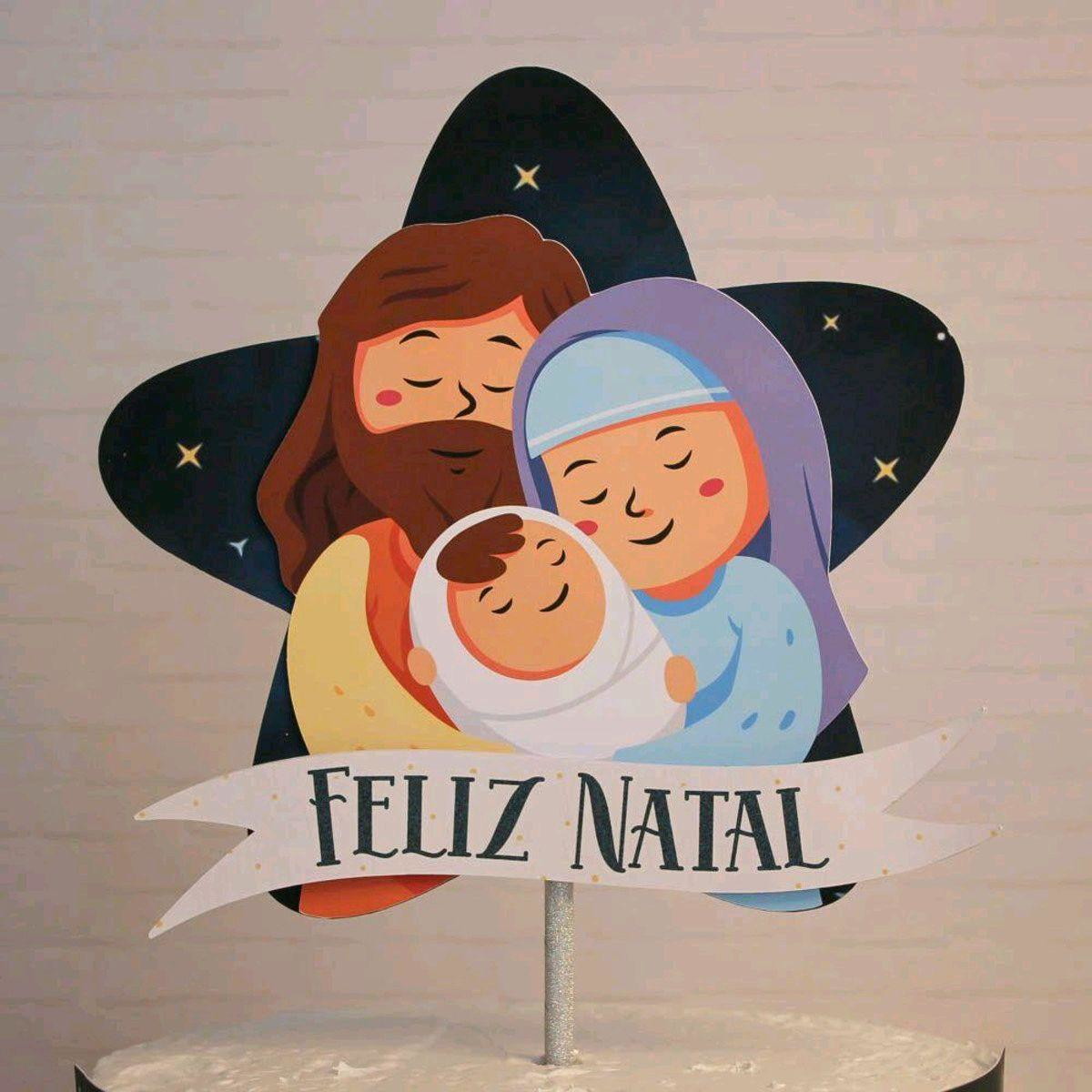 ARQUIVO DE CORTE TOPO DE BOLO NATAL (#2150) STUDIO E PDF - Imagem 2