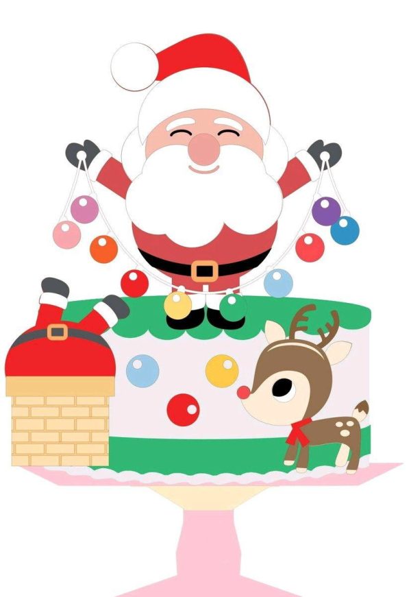 ARQUIVO DE CORTE TOPO DE BOLO NATAL (#2191) STUDIO