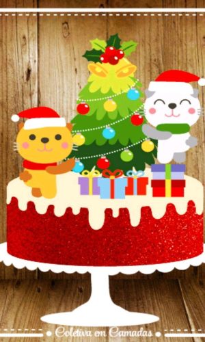 ARQUIVO DE CORTE TOPO DE BOLO NATAL CAMADAS (#2089) STUDIO