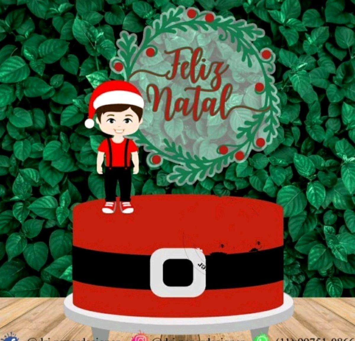 ARQUIVO DE CORTE TOPO DE BOLO NATAL - CAMADAS #2255 STUDIO