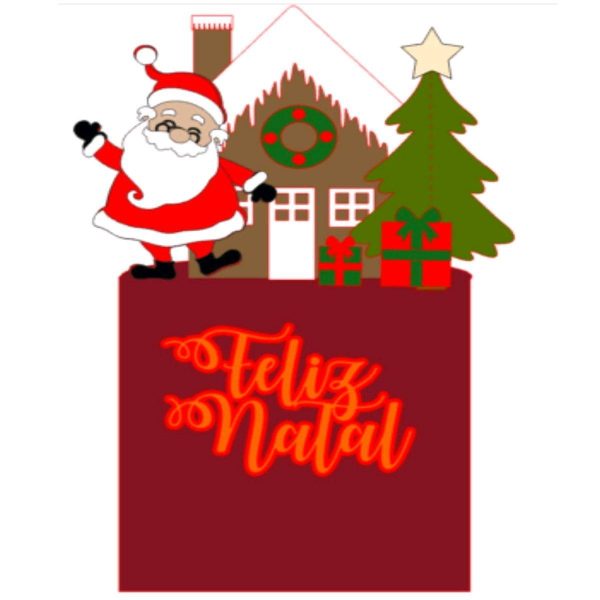 ARQUIVO DE CORTE TOPO DE BOLO NATAL - CAMADAS #2259 STUDIO