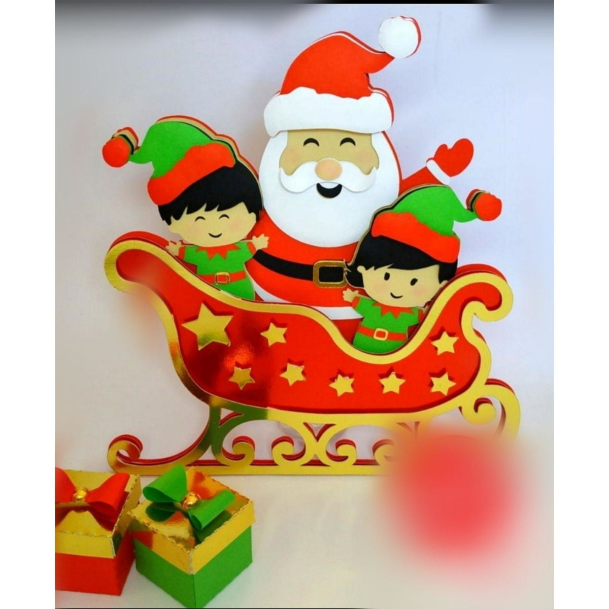 Arquivo de Corte Topo de Bolo Natal - Camadas #2771 Studio