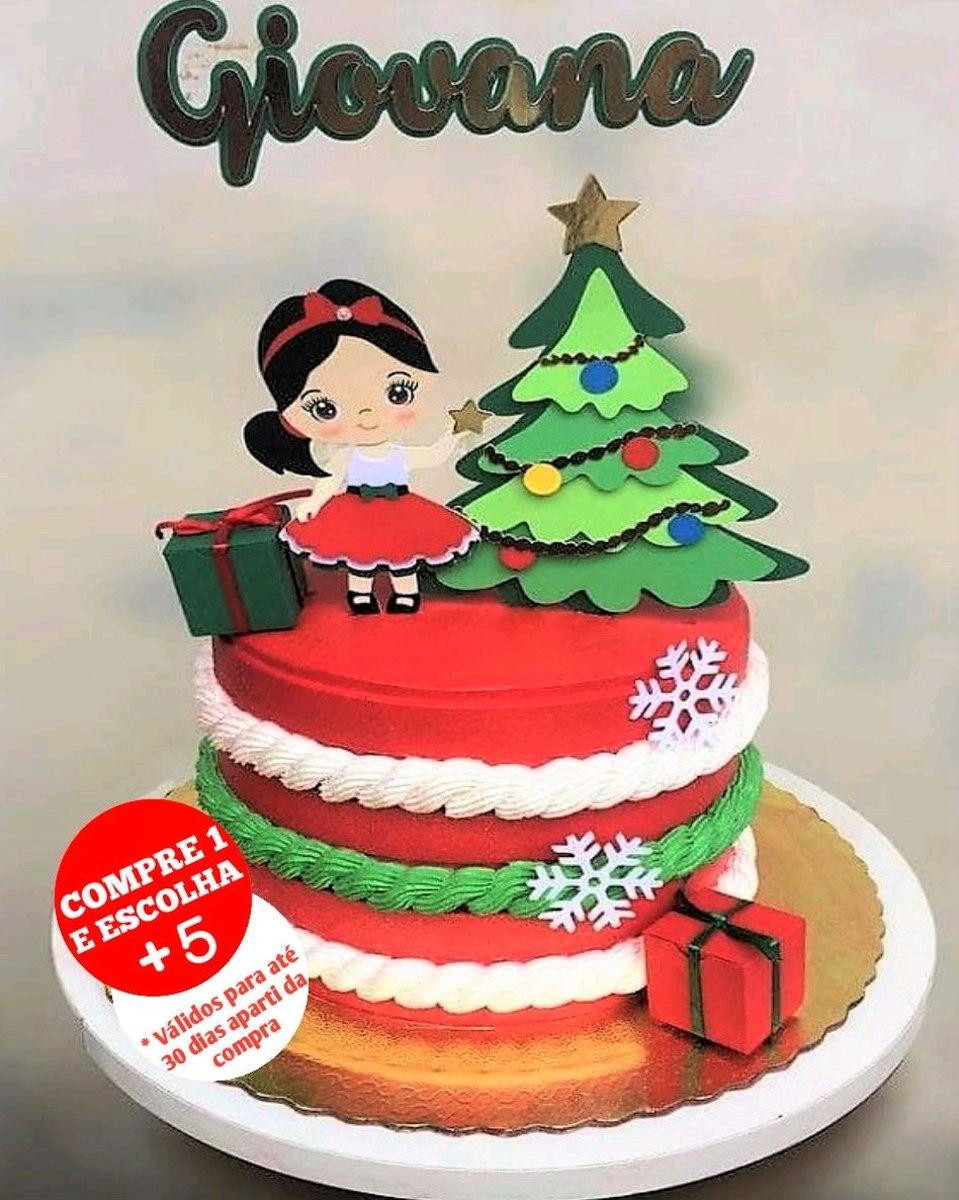 ARQUIVO DE CORTE TOPO DE BOLO NATAL - CAMADAS #2777 STUDIO