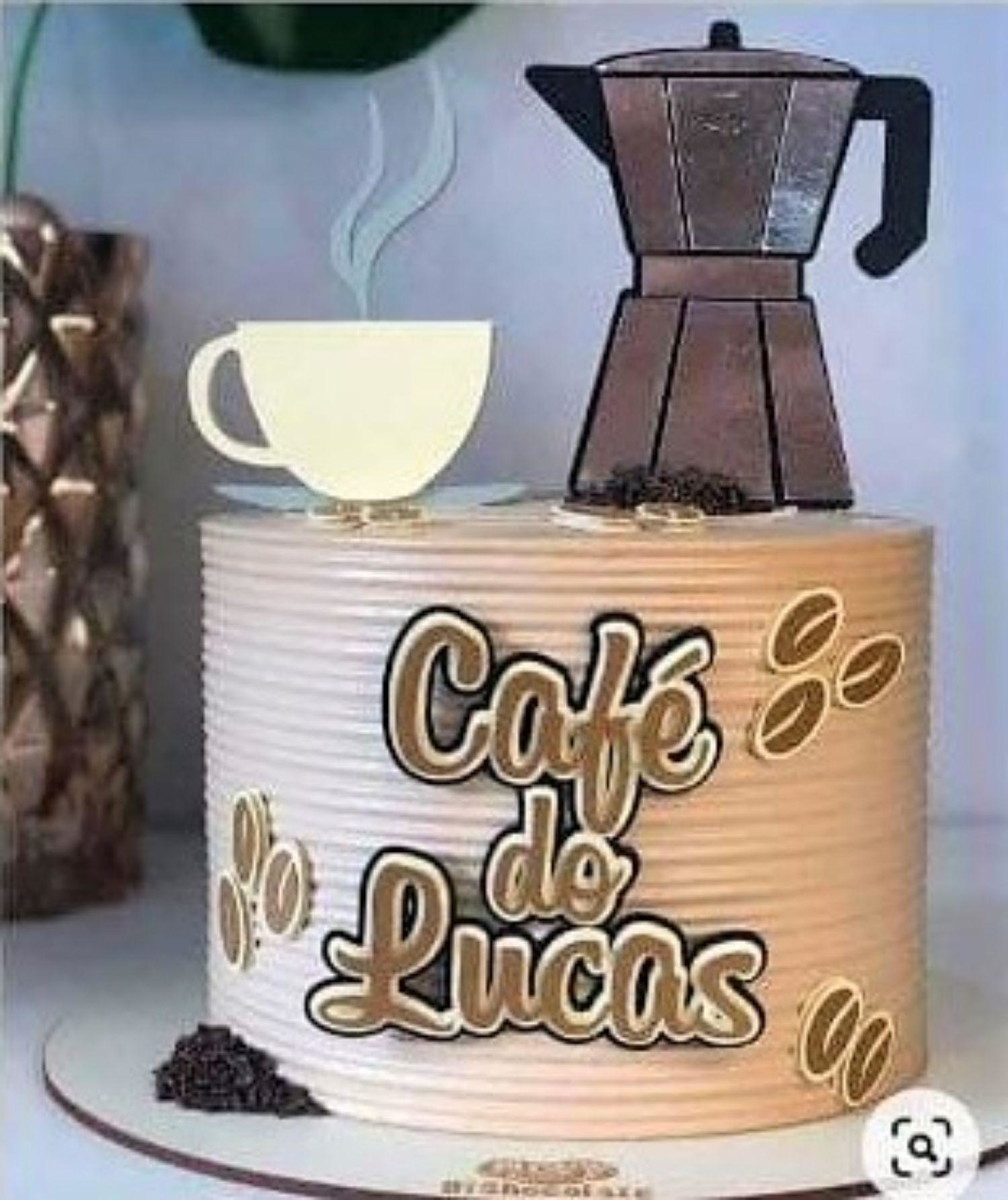 Arquivo De Corte Topo De Bolo Tema Café #15249