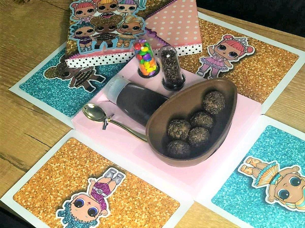 ARQUIVO DE PASCOA CAIXA MINI CONFEITEIRO EXPLOSAO LOL #3565