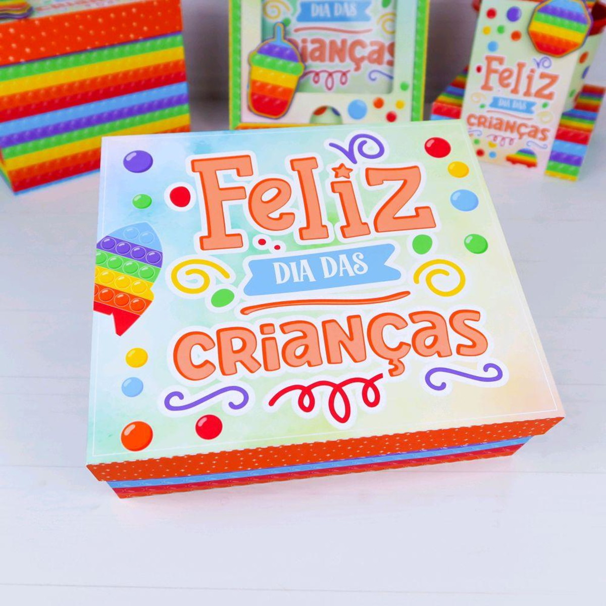 ARQUIVO DIA DAS CRIANÇAS POP IT CAIXA PARA PRESENTE #10048 - Imagem 2