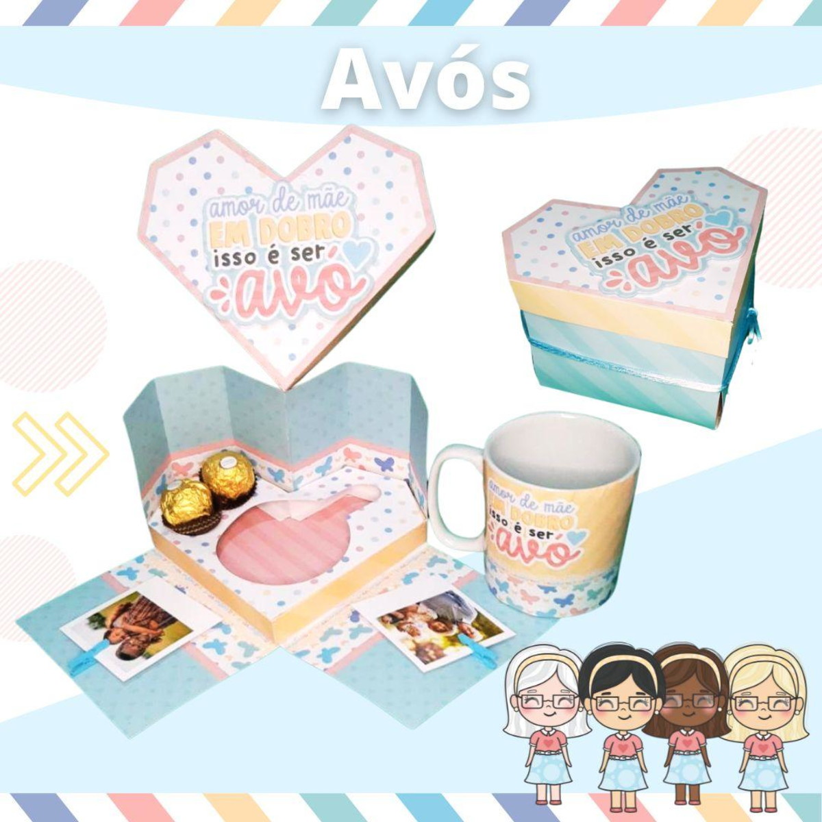 ARQUIVO DIA DOS AVOS CAIXA EXPLOSAO CANECA #7855 PDF STUDIO