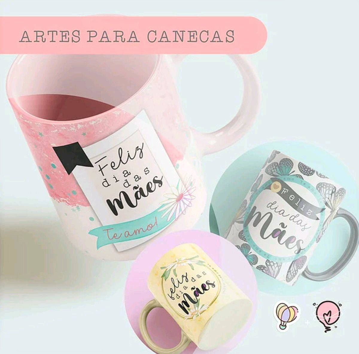 Arquivo Digital Arte Caneca Dia das Maes Sublimaçao #5265