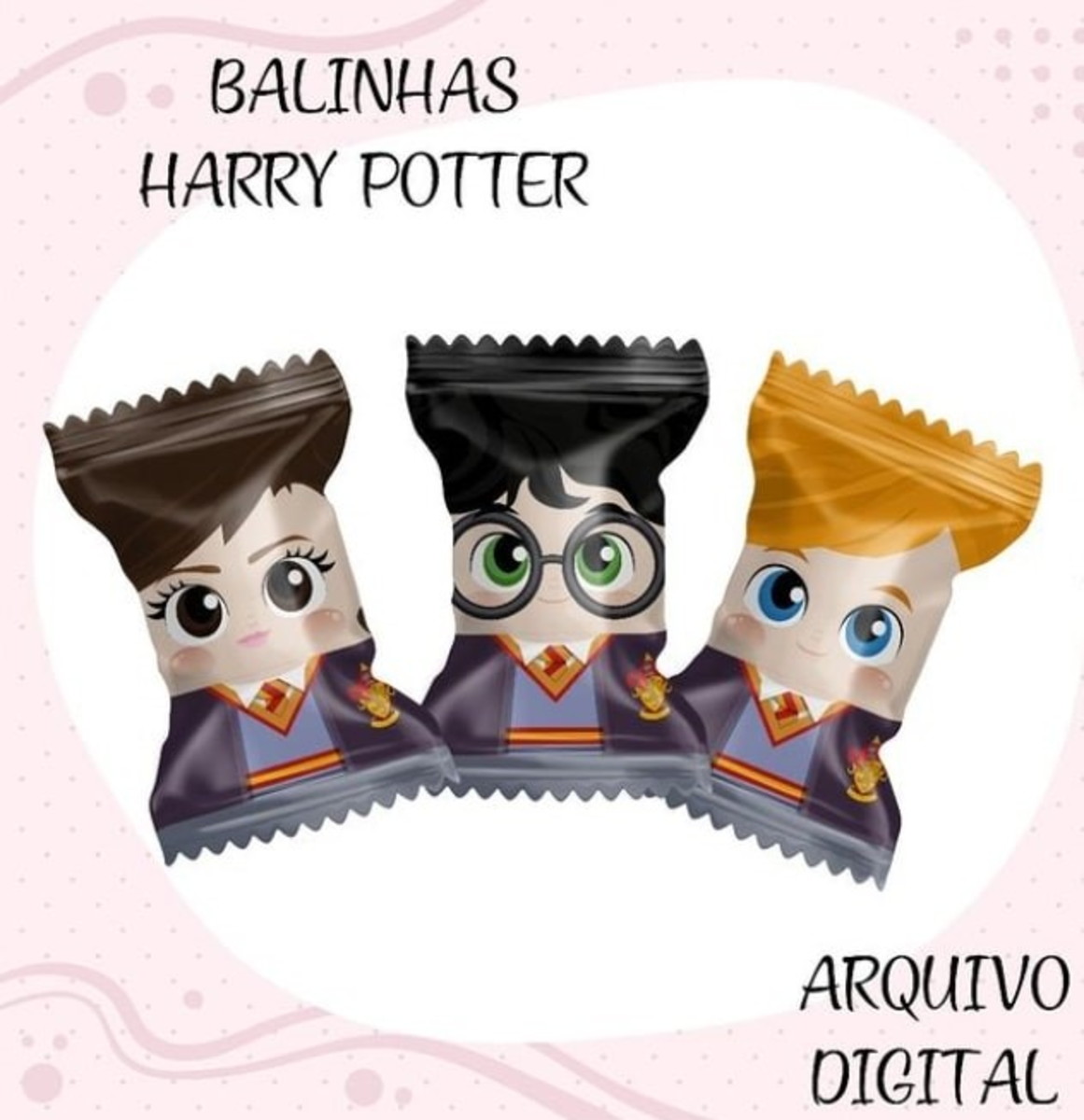 Arquivo Digital Balinha Harry Potter + Brindes