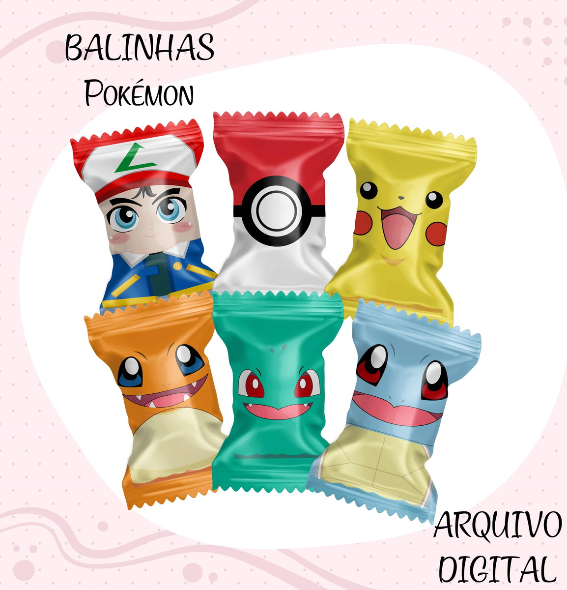 Arquivo Digital Balinha Pokemon + Brindes