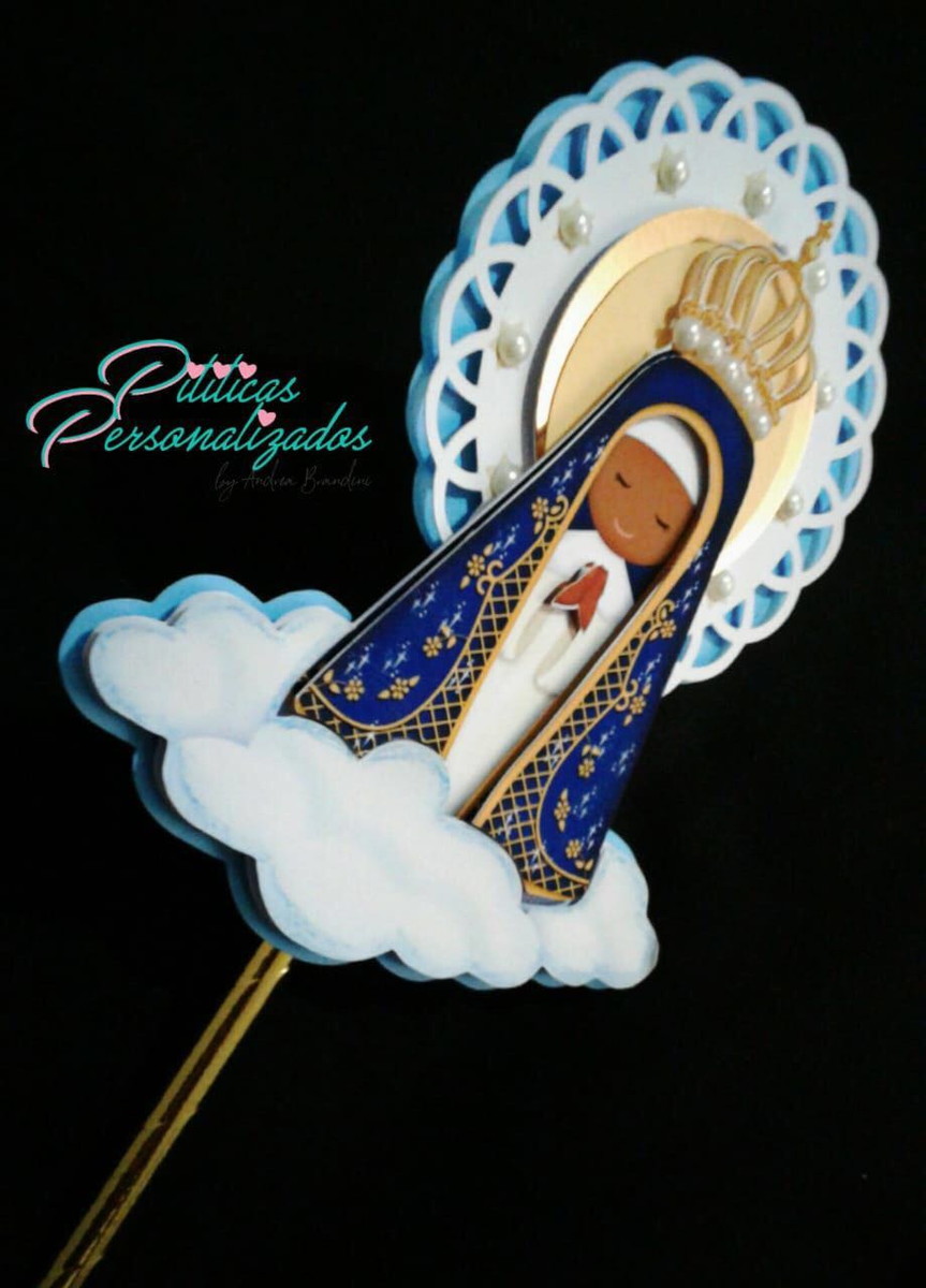 Arquivo Digital: Topo de Bolo Nossa Senhora Aparecida 001