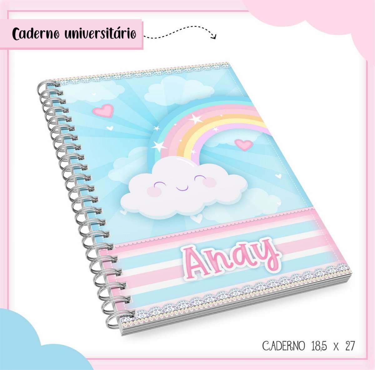 ARQUIVO ETIQUETA ESCOLAR CHUVA DE AMOR #2825 STUDIO E PDF - Imagem 4
