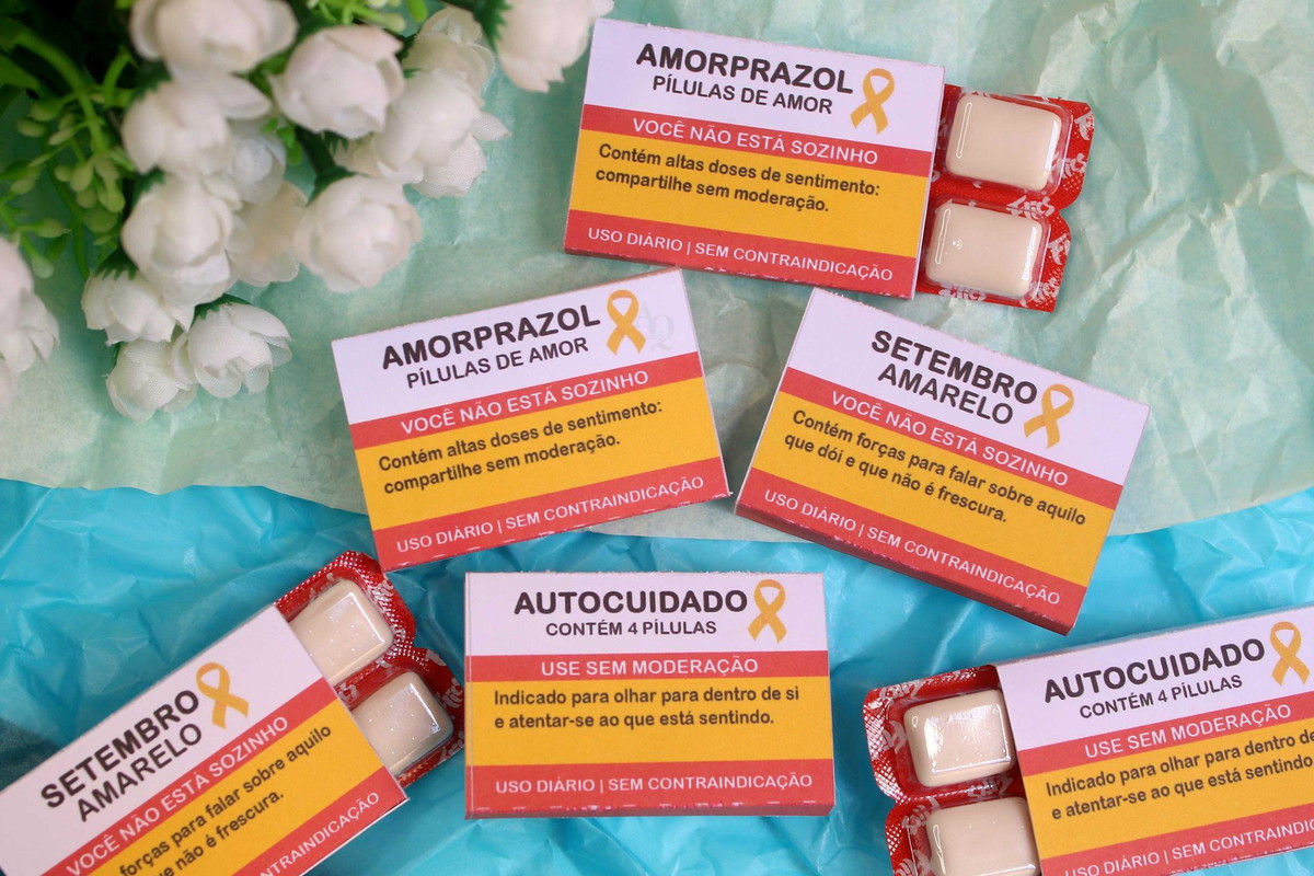 Arquivo Kit Caixa Remédio Chiclete Setembro Amarelo #15291