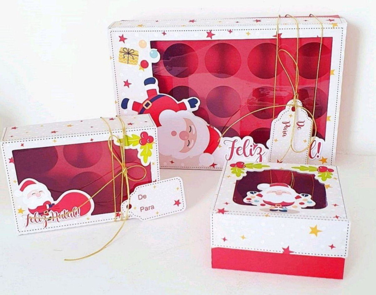 Arquivo Kit Caixas para Doces de Natal #11293 Studio e pdf
