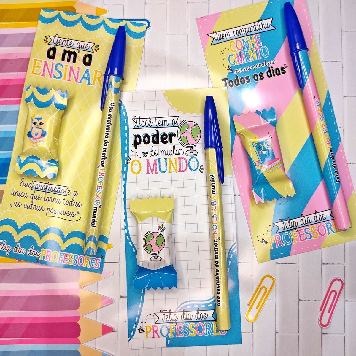 Arquivo Kit Card +balinha + Lapis Dia Dos Professores #15355