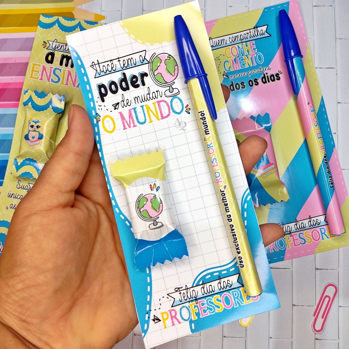 Arquivo Kit Card +balinha + Lapis Dia Dos Professores #15355 - Imagem 5