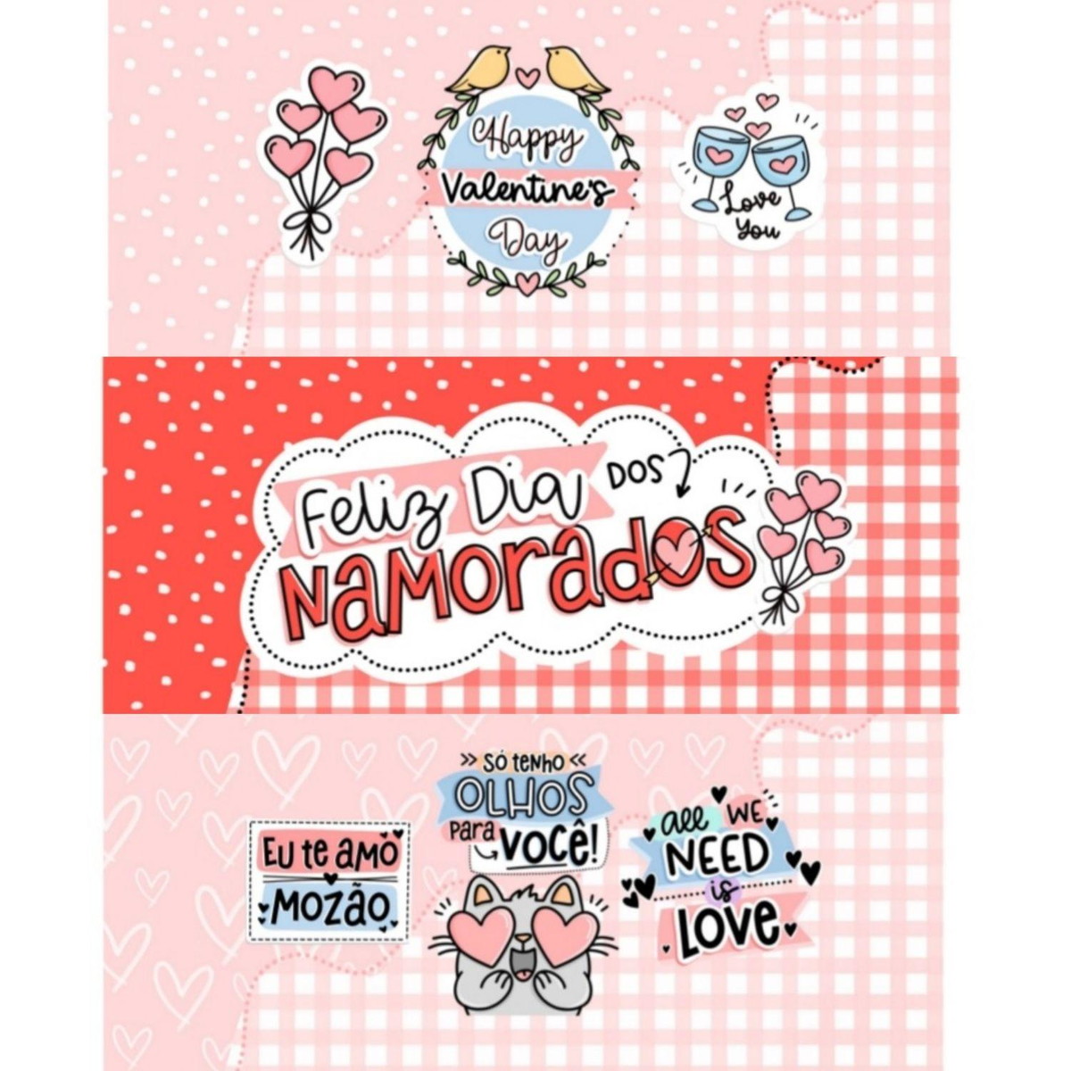 ARQUIVO KIT EMBALAGENS BARRA DE CHO DIA DOS NAMORADOS #14096 - Imagem 2