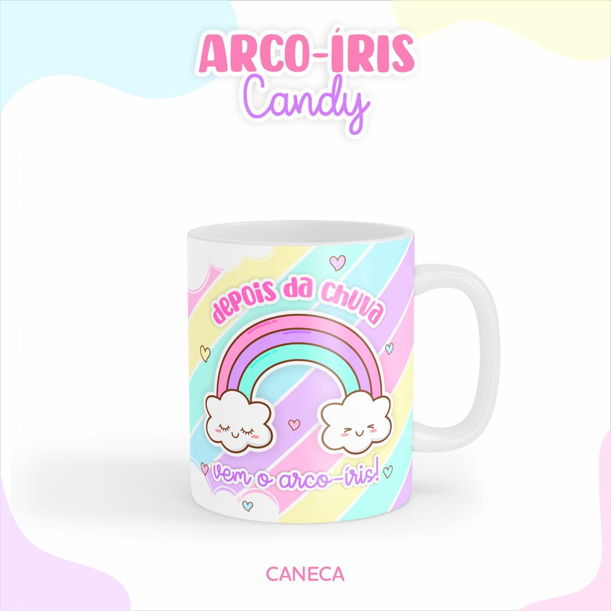 Arquivo Kit Etiquetas Escolares Arco-íris Candy #11331 - Imagem 2