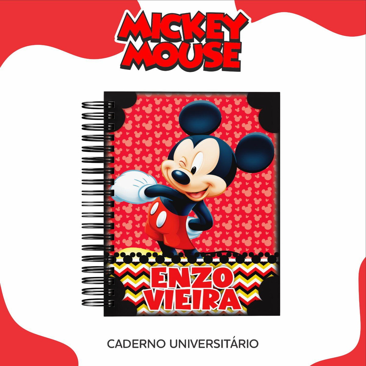 Arquivo Kit Etiquetas Escolares Mickey #11342 - Imagem 5