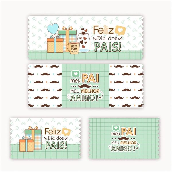 Arquivo Kit P/ Barra De Chocolate Do Dia Dos Pais #15164 - Image 2