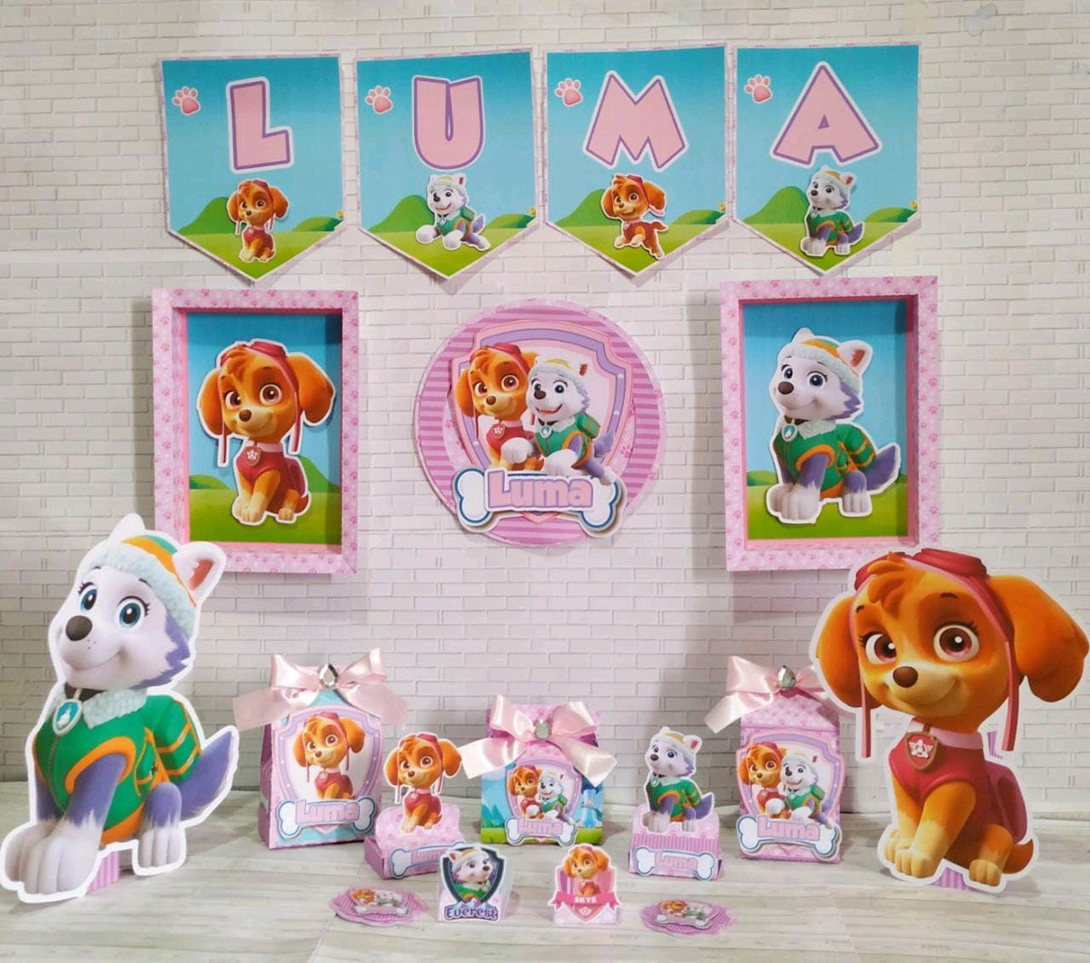 ARQUIVO KIT SÓ UM BOLINHO PATRULHA CANINA MENINA #9134