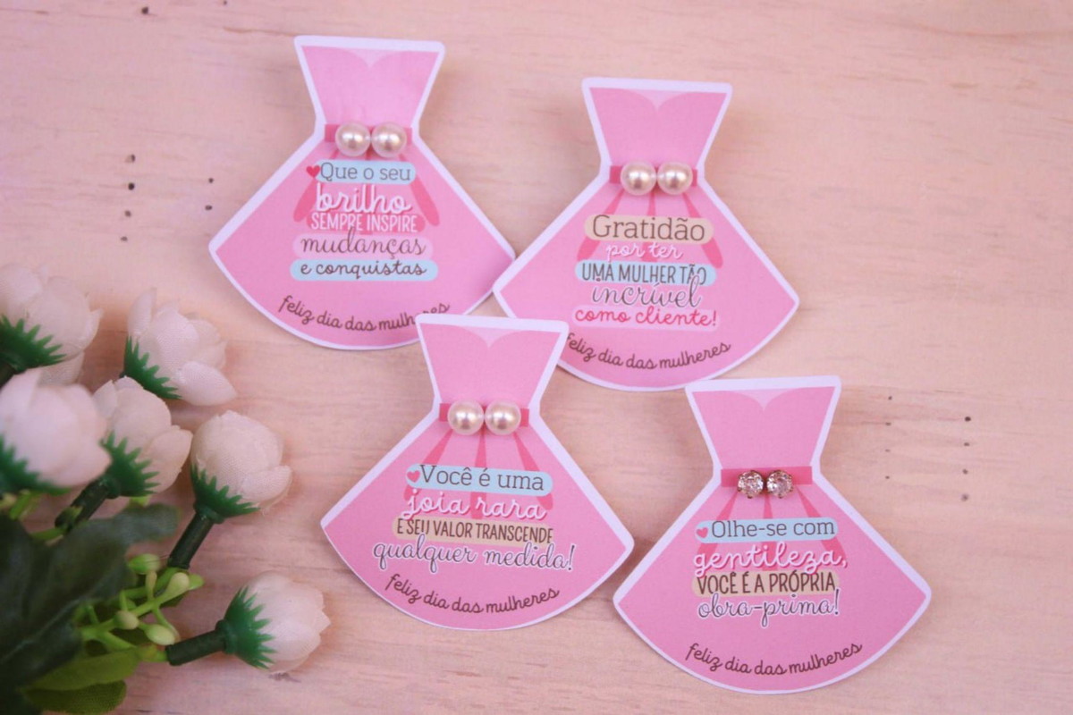 Arquivo Mimo Kit Cards Brinco Vestido Dia da Mulher #17004 - Imagem 3