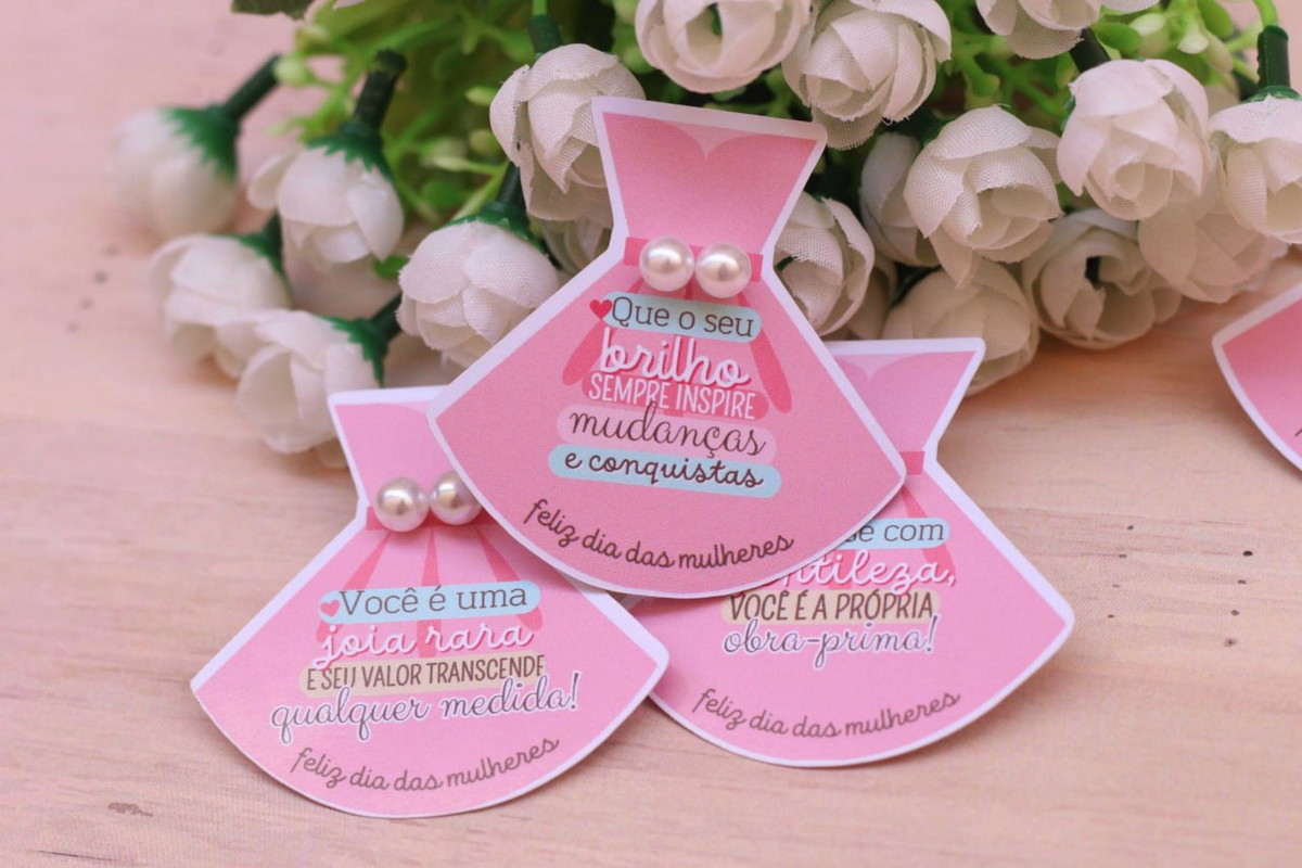 Arquivo Mimo Kit Cards Brinco Vestido Dia da Mulher #17004 - Imagem 2