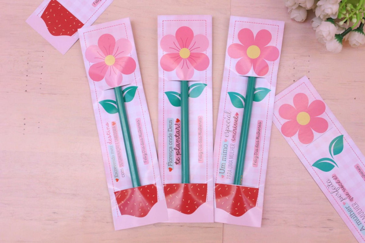 Arquivo Mimo Kit Cards Lapis Flor Dia da Mulher #17007 - Imagem 3