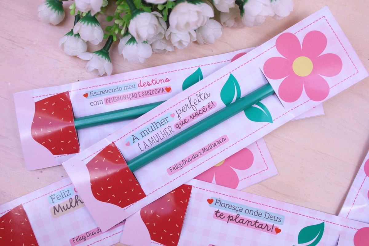 Arquivo Mimo Kit Cards Lapis Flor Dia da Mulher #17007 - Imagem 2