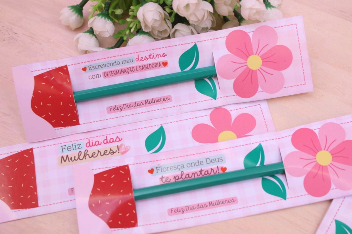 Arquivo Mimo Kit Cards Lapis Flor Dia da Mulher #17007 - Imagem 4