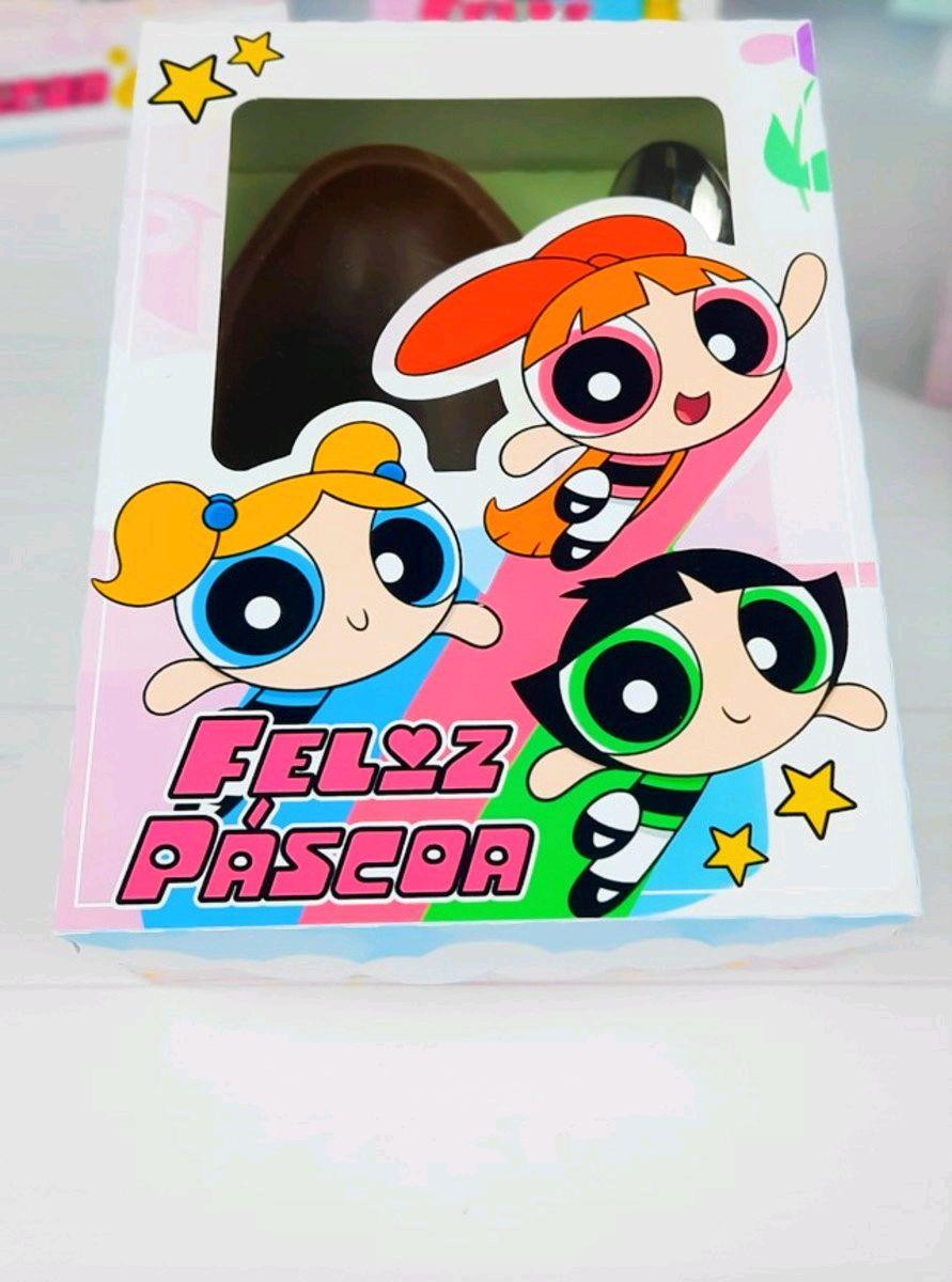 ARQUIVO OVO DE COLHER MENINAS SUPER PODEROSAS 250g #3388 - Topo de