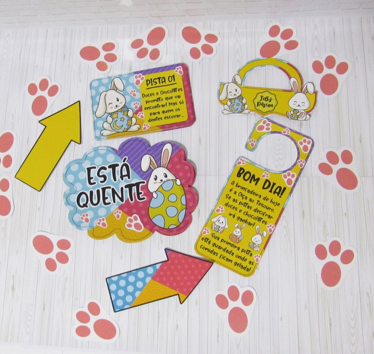Arquivo Pascoa Kit Caça aos Ovos Coelhinhos #15789
