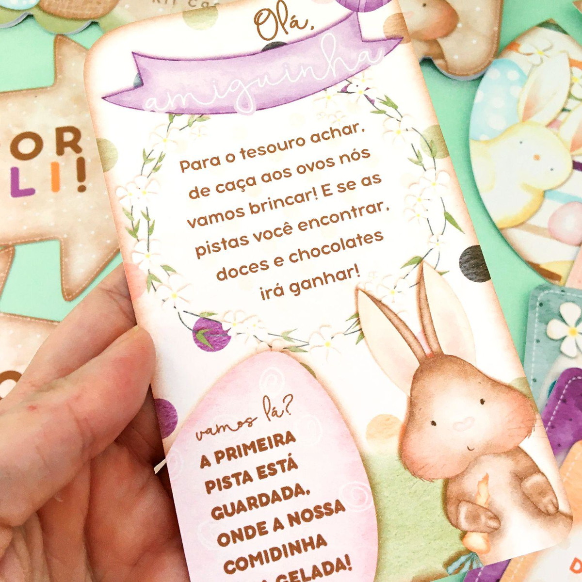 Arquivo Pascoa Kit Caça aos Ovos Coelhinhos + Brinde #15785 - Imagem 5