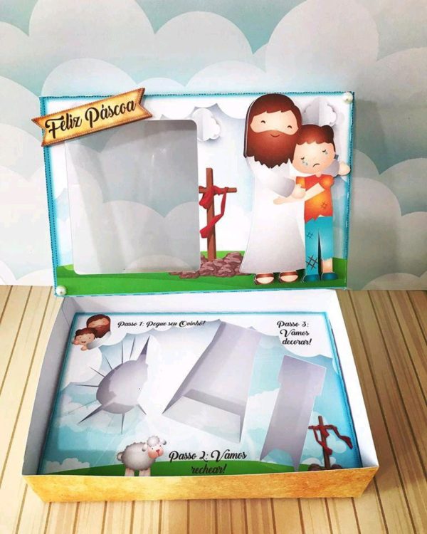 ARQUIVO PASCOA RELIGIOSA CAIXA PARA MINI CONFEITEIRO #4520