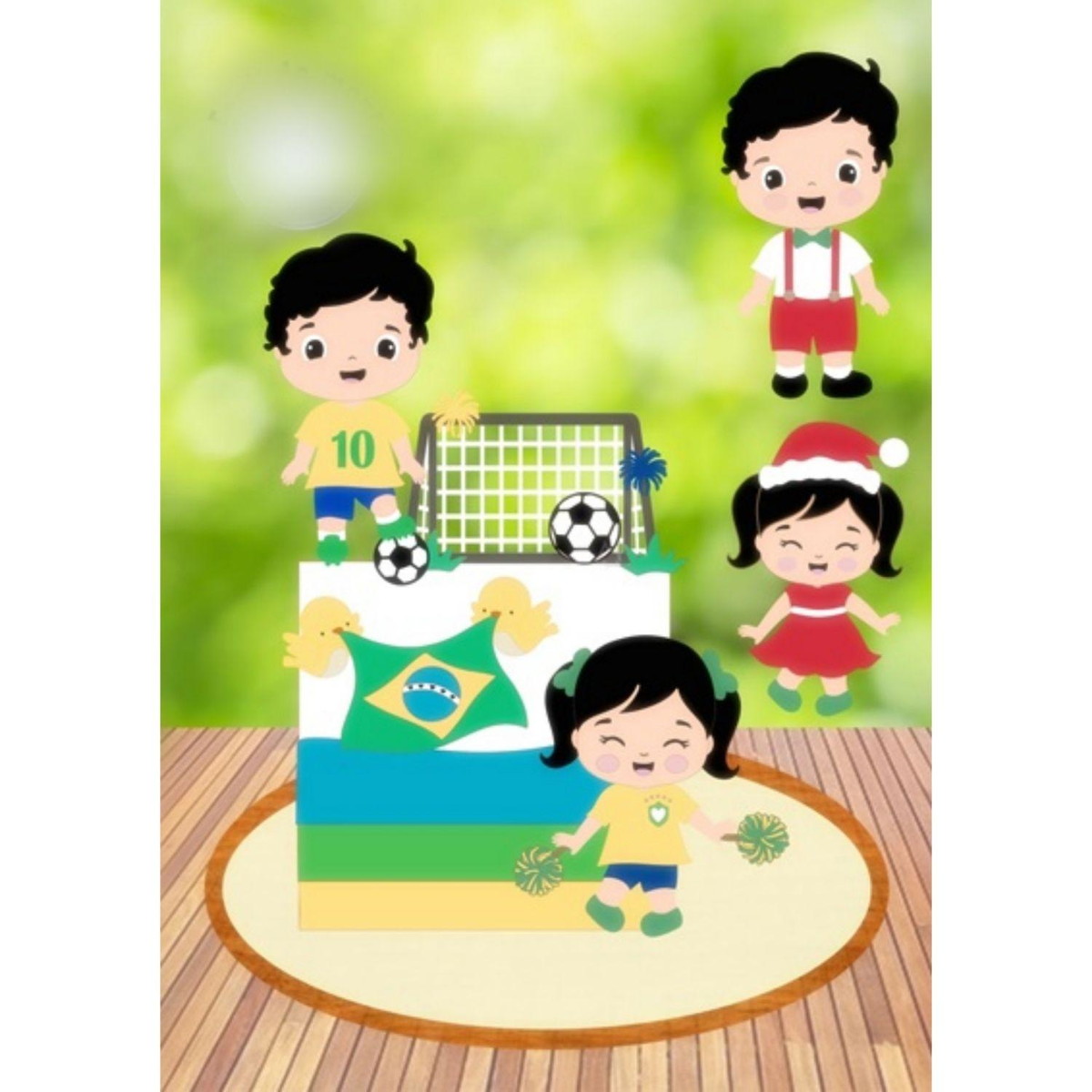 Arquivo Topo de Bolo Brasil Copa do Mundo 2022 #15488