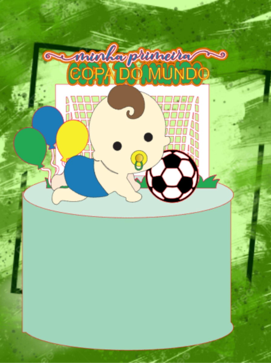 Arquivo Topo de Bolo Brasil Copa do Mundo 2022 #15497