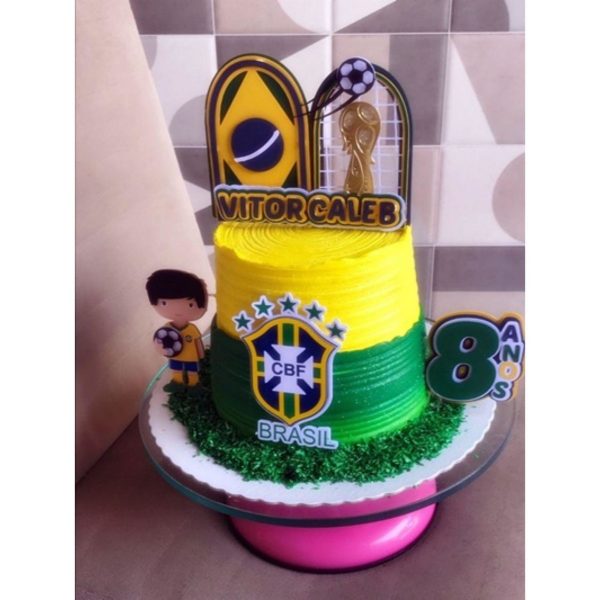 Arquivo Topo de Bolo Brasil Copa do Mundo 2022 #15601