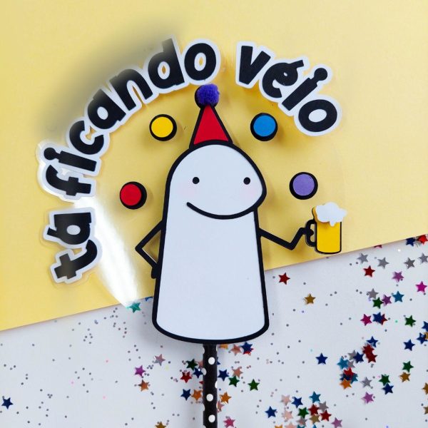 ARQUIVO TOPO DE BOLO FLORK ANIVERSÁRIO #14126