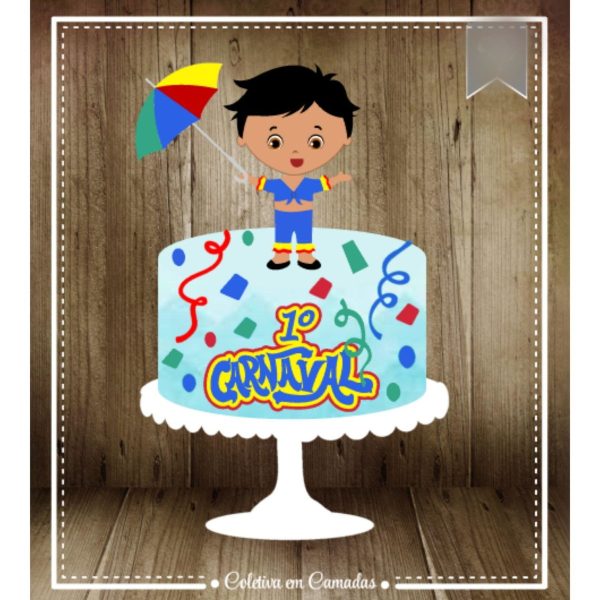 Arquivo Topo de Bolo Primeiro Carnaval Bloquinho 2023 #15714