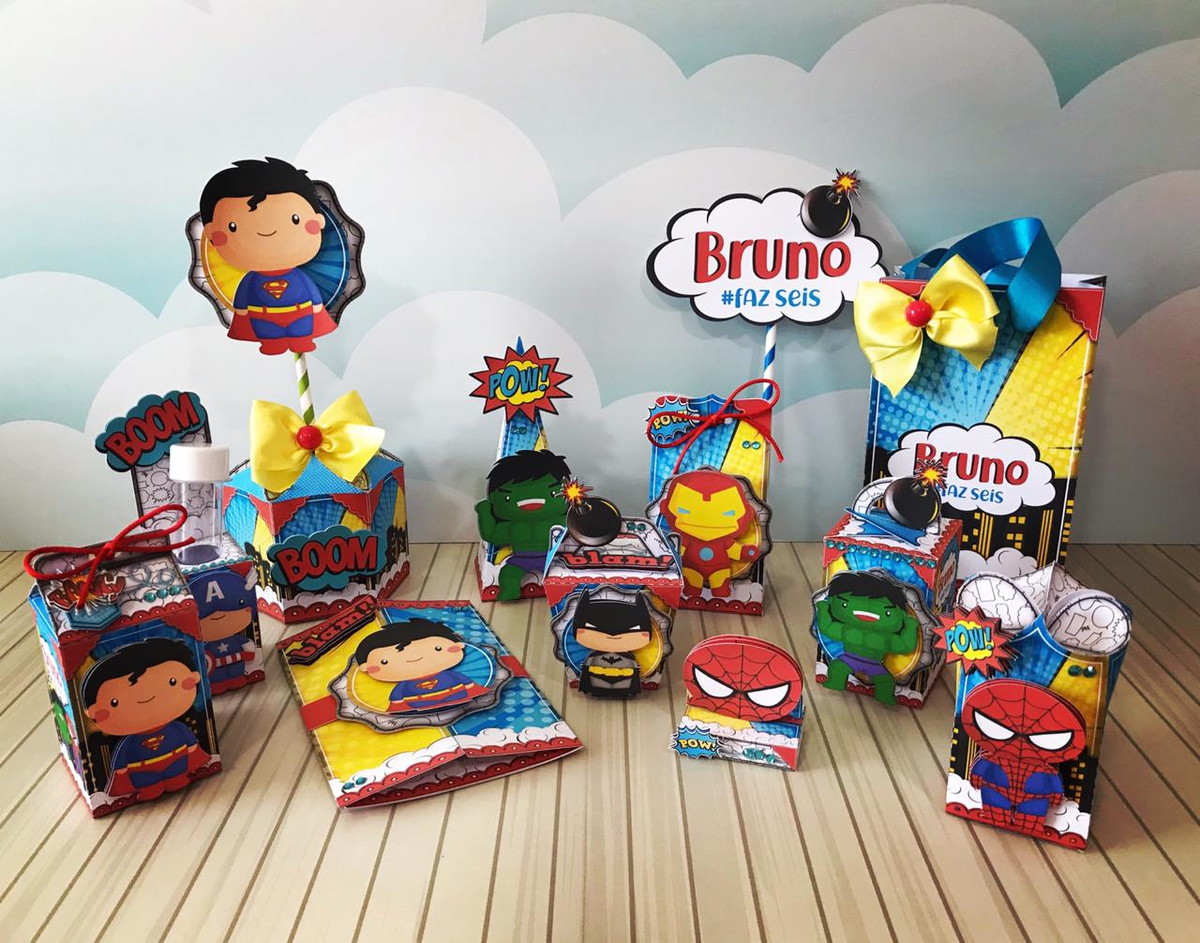 Arquivos de Corte Kit Super Heroi