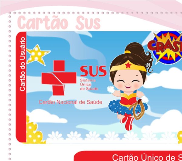 Cartão Digital Sus Mulher Maravilha