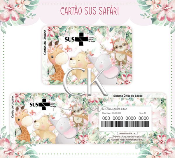 Cartão Sus Animais Safari