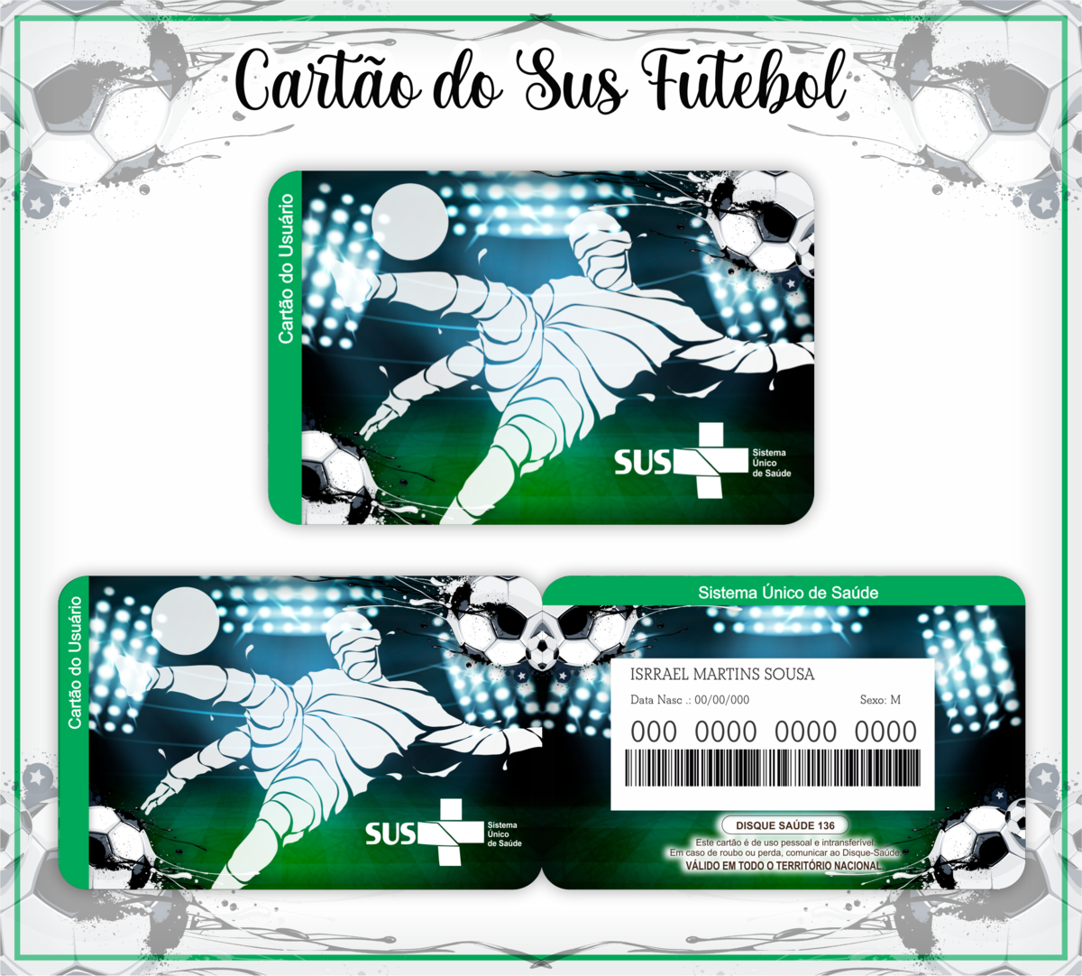 Cartão SUS Futebol