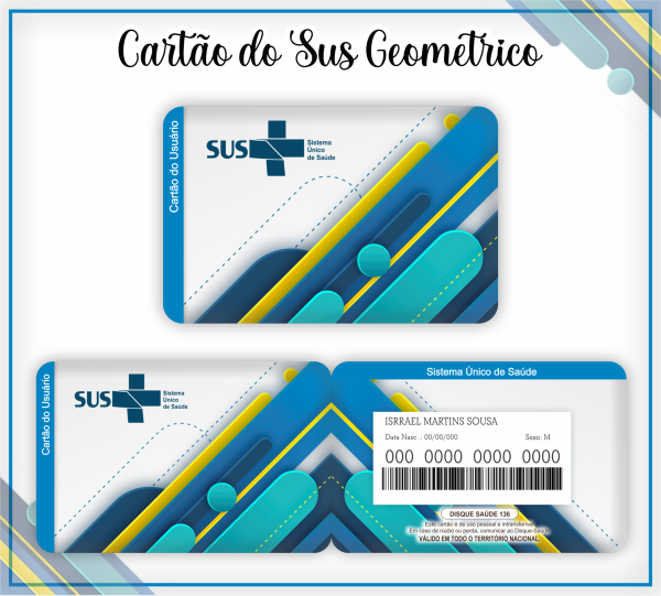 Cartão SUS Geométrico