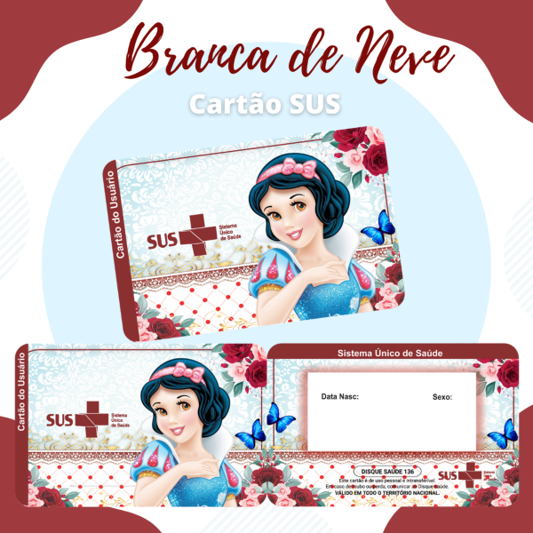 Cartão SUS Branca de Neve